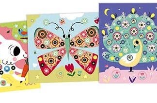 Janod 7814 - Juego Stickers de Goma Mil Flores